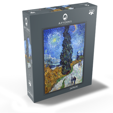 Vincent van Goghs Road with Cypress and Star 1890 500 Jigsaw Puzzle box view1