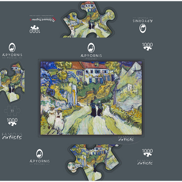Vincent van Gogh's Stairway at Auvers (1890) 1000 Jigsaw Puzzle box 3D Modell
