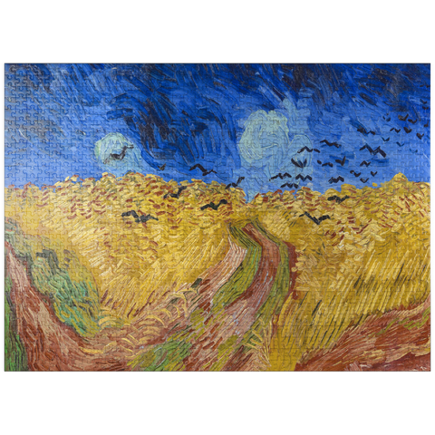 puzzleplate Vincent van Gogh's Wheatfield with Crows (1890) 1000 Jigsaw Puzzle