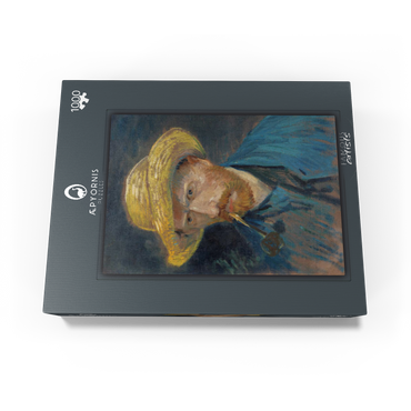 Vincent van Gogh's Self-Portrait with Straw Hat and Pipe (1887) 1000 Jigsaw Puzzle box view1