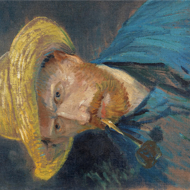 Vincent van Gogh's Self-Portrait with Straw Hat and Pipe (1887) 1000 Jigsaw Puzzle 3D Modell
