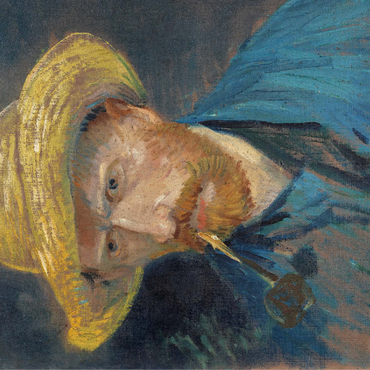 Vincent van Goghs Self-Portrait with Straw Hat and Pipe 1887 100 Jigsaw Puzzle 3D Modell