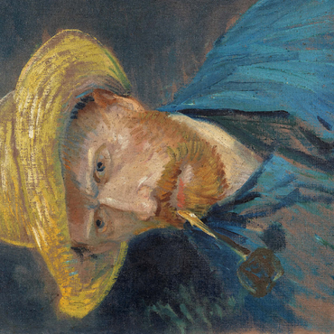 Vincent van Goghs Self-Portrait with Straw Hat and Pipe 1887 500 Jigsaw Puzzle 3D Modell