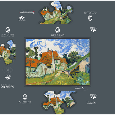 Vincent van Gogh's Street in Auvers-sur-Oise (1890) 1000 Jigsaw Puzzle box 3D Modell