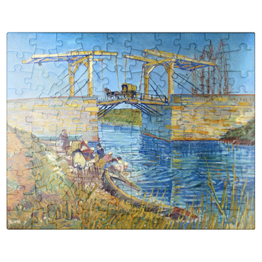 puzzleplate Vincent van Goghs The Langlois Bridge at Arles with Women Washing 1888 100 Jigsaw Puzzle