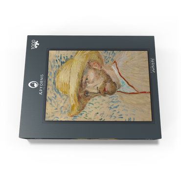 Vincent van Gogh's Self-Portrait with a Straw Hat (1887) 1000 Jigsaw Puzzle box view1