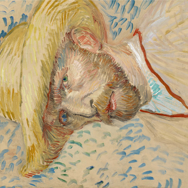 Vincent van Gogh's Self-Portrait with a Straw Hat (1887) 1000 Jigsaw Puzzle 3D Modell