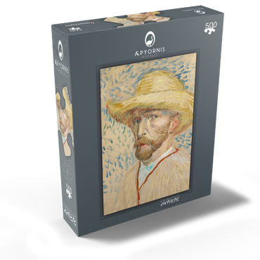 Vincent van Goghs Self-Portrait with a Straw Hat 1887 500 Jigsaw Puzzle box view1