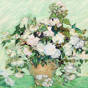 Roses (1890) by Vincent van Gogh 1000 Jigsaw Puzzle 3D Modell