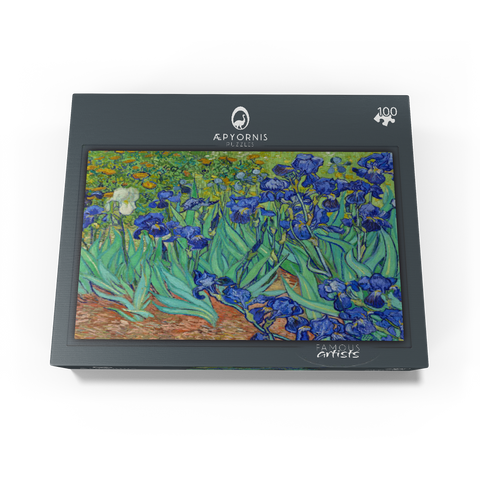 Irises 1889 by Vincent van Gogh 100 Jigsaw Puzzle box view1