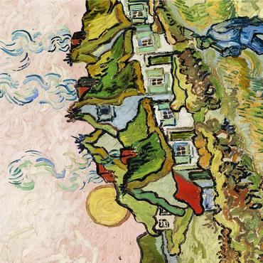 Houses and Figure (1890) by Vincent van Gogh 1000 Jigsaw Puzzle 3D Modell