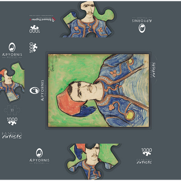 The Zouave (1888) by Vincent van Gogh 1000 Jigsaw Puzzle box 3D Modell