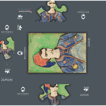 The Zouave 1888 by Vincent van Gogh 500 Jigsaw Puzzle box 3D Modell