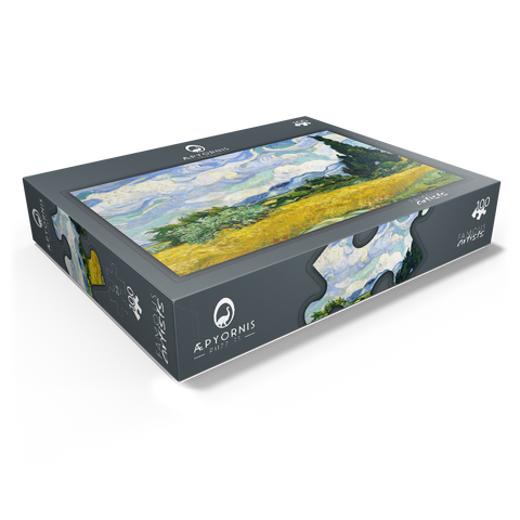 Wheat Field with Cypresses 1889 by Vincent van Gogh 100 Jigsaw Puzzle box view1