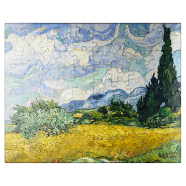 puzzleplate Wheat Field with Cypresses 1889 by Vincent van Gogh 100 Jigsaw Puzzle