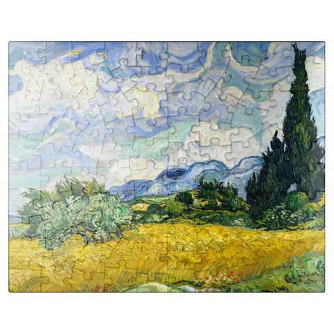 puzzleplate Wheat Field with Cypresses 1889 by Vincent van Gogh 100 Jigsaw Puzzle