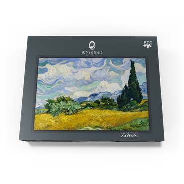 Wheat Field with Cypresses 1889 by Vincent van Gogh 500 Jigsaw Puzzle box view1