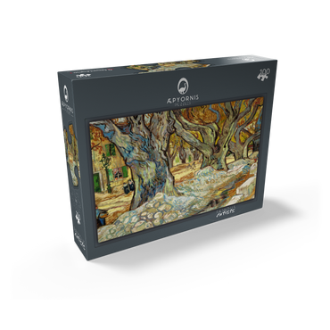 The Large Plane Trees Road Menders at Saint-Rémy 1889 by Vincent van Gogh 100 Jigsaw Puzzle box view1