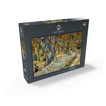 The Large Plane Trees Road Menders at Saint-Rémy 1889 by Vincent van Gogh 500 Jigsaw Puzzle box view1