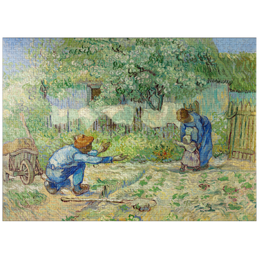 puzzleplate First Steps, after Millet (1890) by Vincent van Gogh 1000 Jigsaw Puzzle