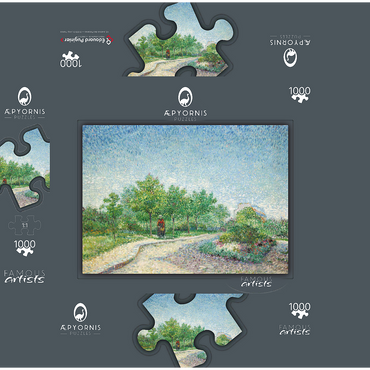 Square Saint-Pierre, Paris (1887) by Vincent van Gogh 1000 Jigsaw Puzzle box 3D Modell