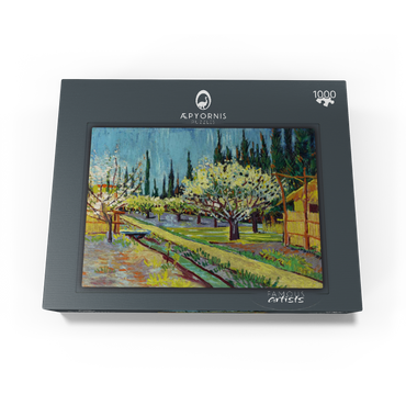 Orchard Bordered by Cypresses (1888) by Vincent van Gogh 1000 Jigsaw Puzzle box view1