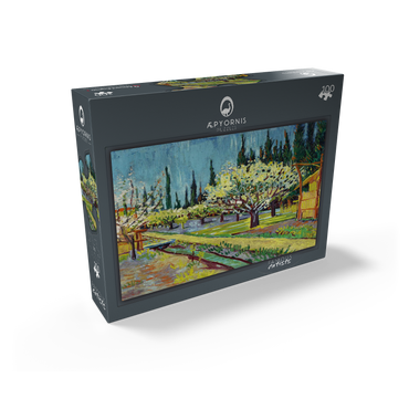 Orchard Bordered by Cypresses 1888 by Vincent van Gogh 100 Jigsaw Puzzle box view1