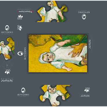Madame Roulin and Her Baby 1888 by Vincent van Gogh 100 Jigsaw Puzzle box 3D Modell