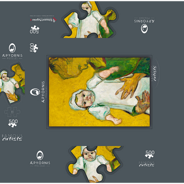 Madame Roulin and Her Baby 1888 by Vincent van Gogh 500 Jigsaw Puzzle box 3D Modell