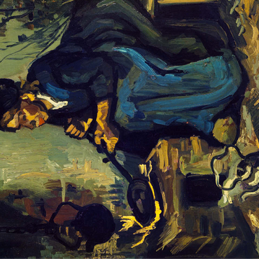 Peasant Woman Cooking by a Fireplace 1885 by Vincent van Gogh 100 Jigsaw Puzzle 3D Modell