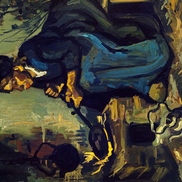 Peasant Woman Cooking by a Fireplace 1885 by Vincent van Gogh 500 Jigsaw Puzzle 3D Modell