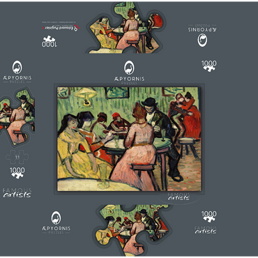 The Brothel (Le Lupanar) (1888) by Vincent van Gogh 1000 Jigsaw Puzzle box 3D Modell