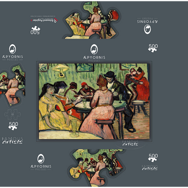 The Brothel Le Lupanar 1888 by Vincent van Gogh 500 Jigsaw Puzzle box 3D Modell