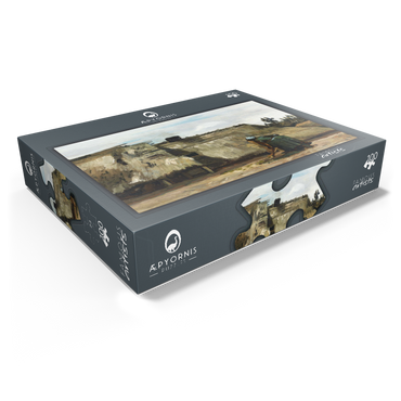 A Peasant Woman Digging in Front of Her Cottage 1885 by Vincent van Gogh 100 Jigsaw Puzzle box view1