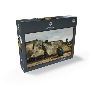 A Peasant Woman Digging in Front of Her Cottage 1885 by Vincent van Gogh 100 Jigsaw Puzzle box view1