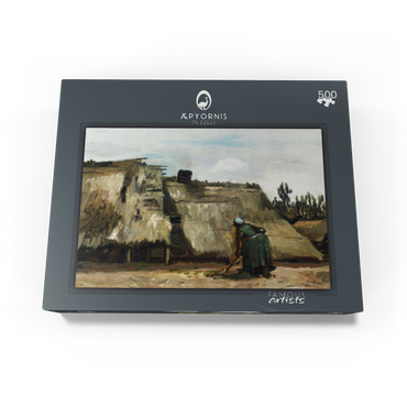 A Peasant Woman Digging in Front of Her Cottage 1885 by Vincent van Gogh 500 Jigsaw Puzzle box view1