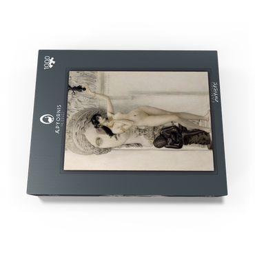 Gustav Klimt's Allegory of Sculpture (1889) paintings in 1000 Jigsaw Puzzle box view1