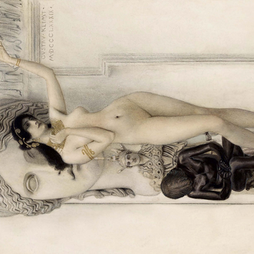 Gustav Klimts Allegory of Sculpture 1889 500 Jigsaw Puzzle 3D Modell