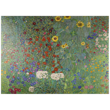 puzzleplate Gustav Klimt's Farm Garden with Sunflowers (1907) 1000 Jigsaw Puzzle