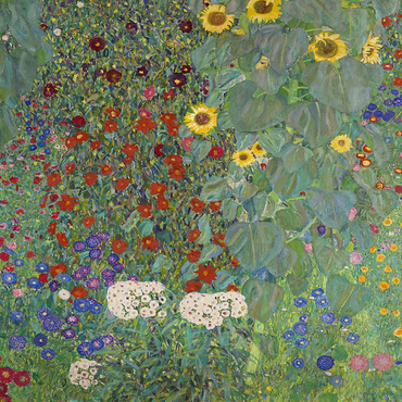 Gustav Klimts Farm Garden with Sunflowers 1907 500 Jigsaw Puzzle 3D Modell