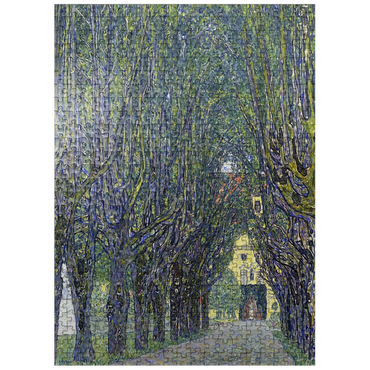 puzzleplate Gustav Klimts Allee at Kammer Castle 1910 500 Jigsaw Puzzle