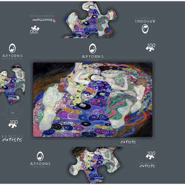 Gustav Klimts The Virgin 1913 100 Jigsaw Puzzle box 3D Modell
