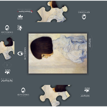 Gustav Klimts Portrait of Helene Klimt 1898 500 Jigsaw Puzzle box 3D Modell