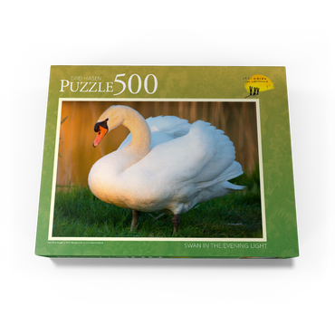 Swan in Evening Light 500 Jigsaw Puzzle box view1
