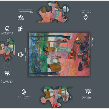The Call (1902) by Paul Gauguin 1000 Jigsaw Puzzle box 3D Modell