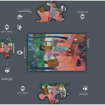 The Call 1902 by Paul Gauguin 100 Jigsaw Puzzle box 3D Modell