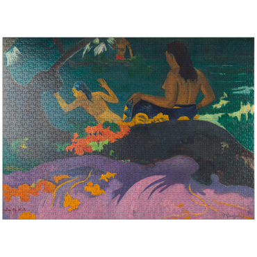 puzzleplate By the Sea (Fatata te Miti) 1892 by Paul Gauguin 1000 Jigsaw Puzzle