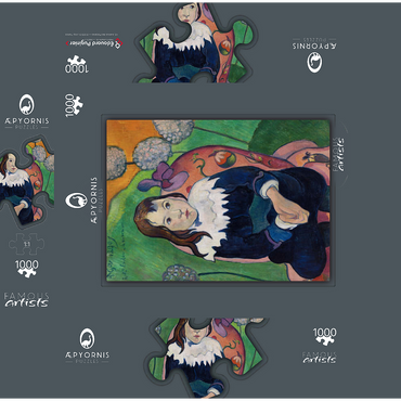 Mr. Loulou (Louis Le Ray) (1890) by Paul Gauguin 1000 Jigsaw Puzzle box 3D Modell