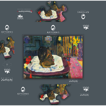 The Royal End (Arii Matamoe) (1892) by Paul Gauguin 1000 Jigsaw Puzzle box 3D Modell