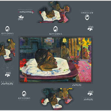 The Royal End (Arii Matamoe) 1892 by Paul Gauguin 100 Jigsaw Puzzle box 3D Modell